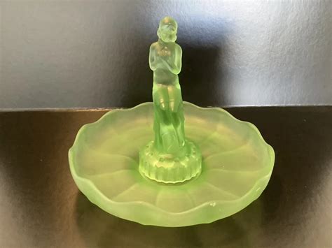 WALTHER & SOHNE Uranium Naked Lady Frog Vase & Bowl £65.00 - PicClick UK