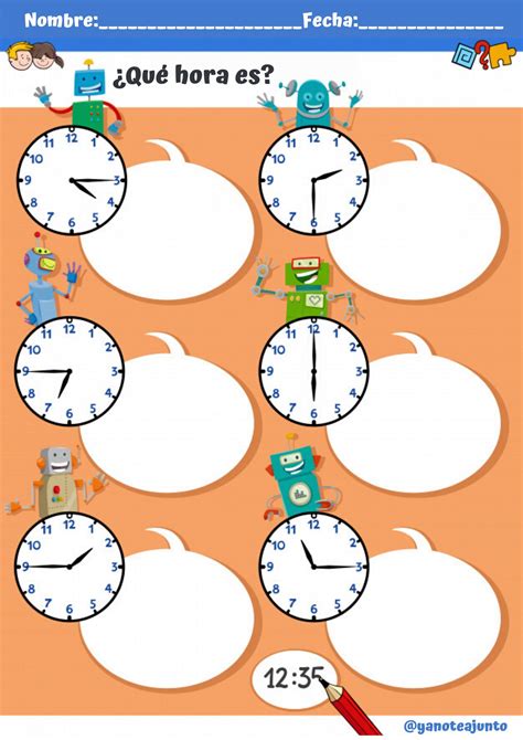 Fantástico cuaderno para trabajar las horas en primaria -Orientacion