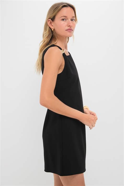 Black Asymmetrical Angelique Mini Dress | Hyacinth House