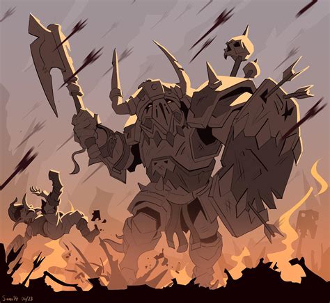 black ork  fun fanart     months  samo rtotalwar