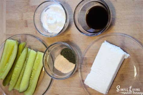 dill pickle dip simple living creative learning