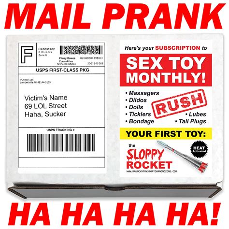 Prank Mail Sex Toy Monthly Prank Box Gag Gift Funny Prank | Etsy