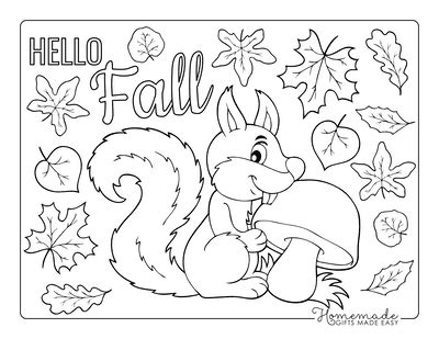 Free Printable Autumn & Fall Coloring Pages