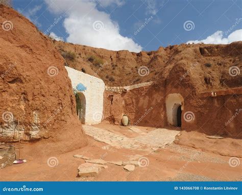 Underground Troglodytes Caves Of The Berbers In The Sahara Desert, Matmata, Tunisia, Africa, On ...