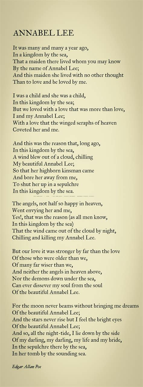 Annabel Lee by Edgar Allan Poe