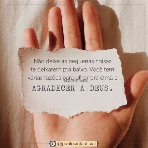 Agradecer A Deus Ou À Deus - Você tem várias razões para agradecer a Deus.🙏♥️🙏 | Frases ...