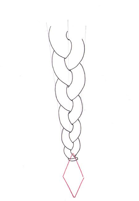 Braided Hair Drawing at PaintingValley.com | Explore collection of ...