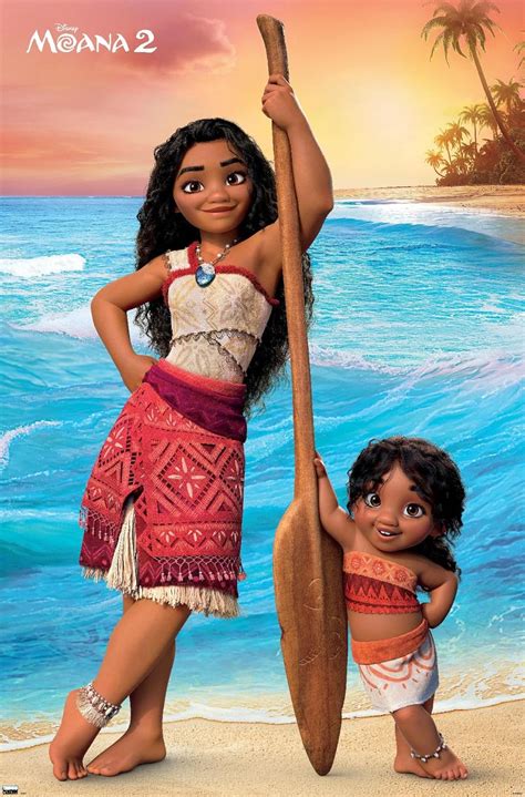 Imagem Da Moana 2 - Disney Moana 2 - Moana and Simea Wall Poster, 22.37" x 34.00", Premium ...