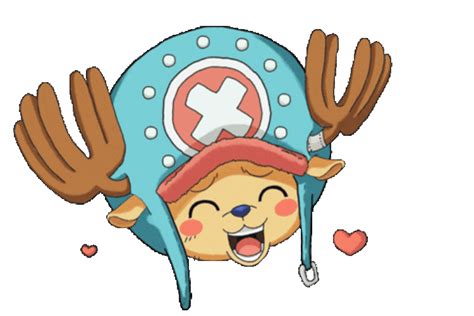 tony tony chopper happy face gif gifdbcom