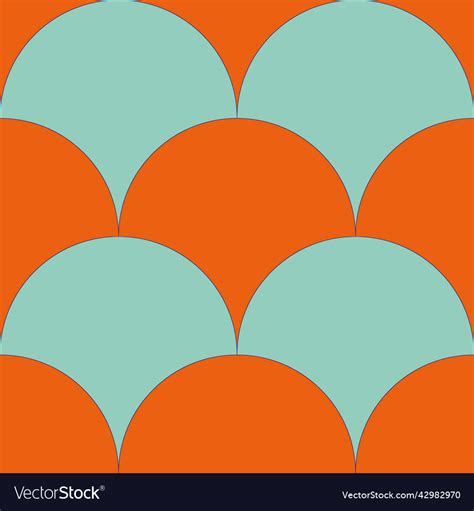 simple rounded scallop seamless pattern royalty  vector