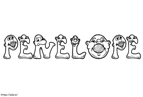 Penélope libre para colorear