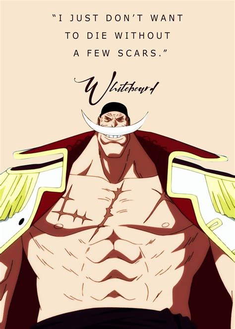 White Beard - One Piece Anime Poster | White beard, One piece quotes ...