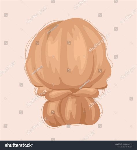 Blonde Womans Hairstyle Social Media Sticker Stock Vector (Royalty Free