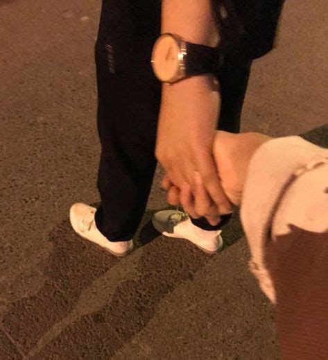 boy  girl holding hands aesthetic
