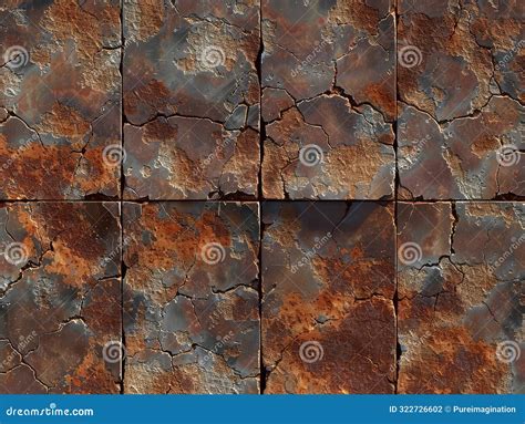 Metal Surface Worn With Visible Signs Of Rust And Deterioration Stock ...