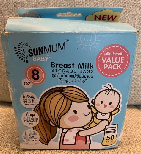 sunmum disposable breast milk  oz storage bags  babies kids
