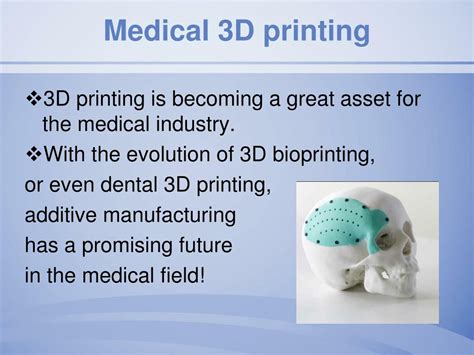 PPT - Smart ways to use 3d printing in Medical Field PowerPoint