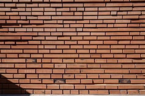 Premium AI Image | Detailed view of brick wall with each individual ...