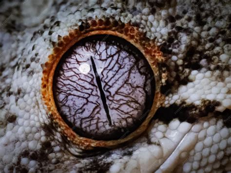 Un primer plano del ojo de un gecko | Foto Premium