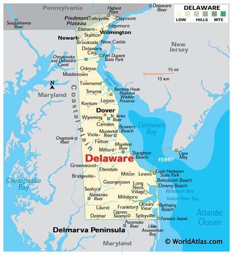 Delaware Maps & Facts - World Atlas
