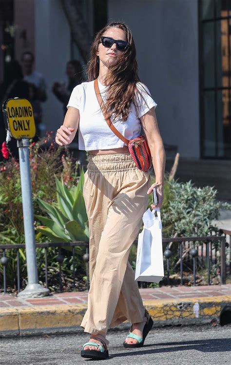 Minka Kelly in a Beige Pants Was Seen Out in West Hollywood 04/18/2023