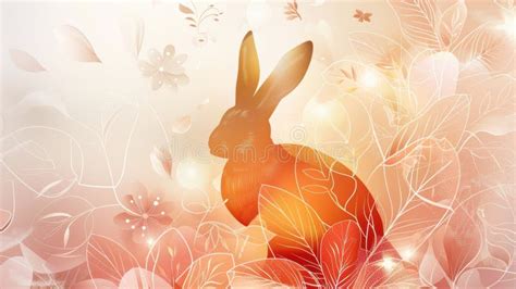 Greeting Card Featuring Abstract Modern Easter Bunny Stock Photos ...