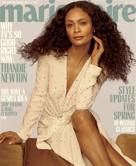Thandie Newton - Marie Claire Magazine May 2019 Issue • CelebMafia