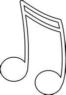 Sixteenth Notes, Joined In A Pair clip art Vector for Free Download ...