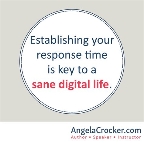 Establish Your Response Time - Angela Crocker