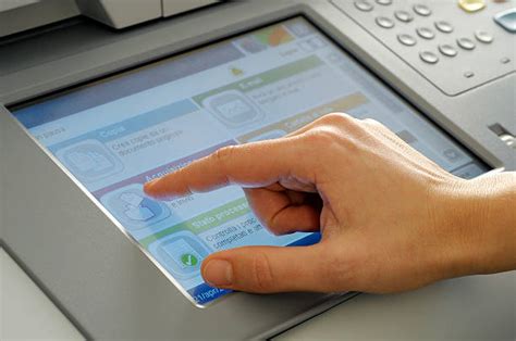 touchscreen printer pictures stock  pictures royalty