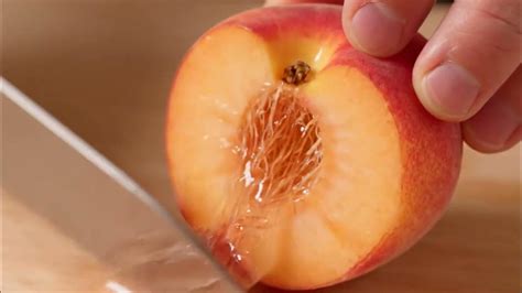 seedless peach cutting youtube