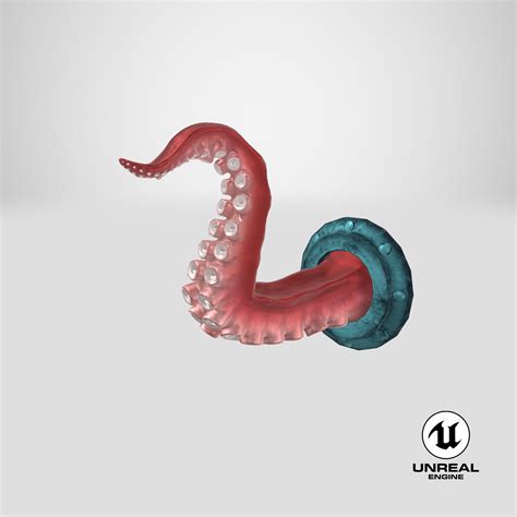 Octopus Tentacle Wall Art Sculpture 3D Model $39 - .gltf .obj .ma .max