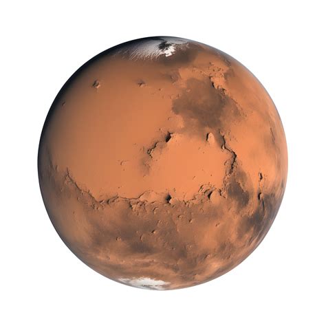 mars isolated  transparent background  png