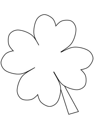 clover printable coloring pages