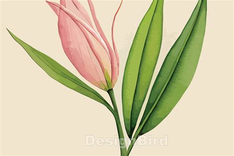 Lily Flower Watercolor Art Illustrations Graphic by Designbird ...