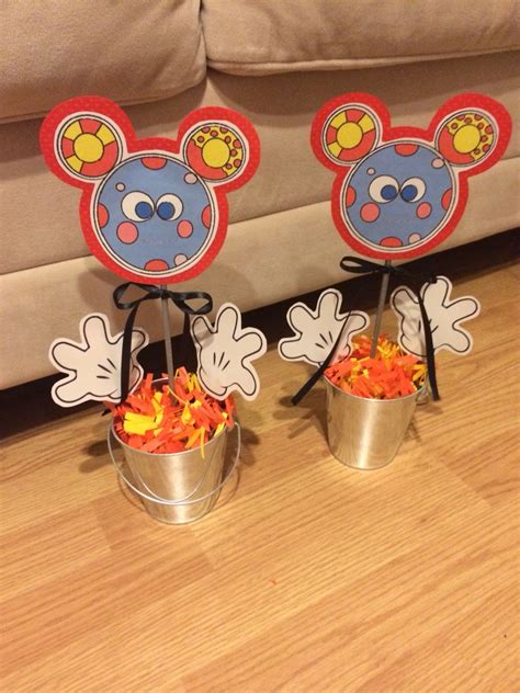 Oh Toodles! Mickey Mouse Birthday Center Piece | Mickey mouse birthday decorations, Mickey mouse ...