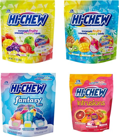Amazon.com: HI-CHEW Candy Variety Pack - 13 Assorted Flavored Bulk 2.5