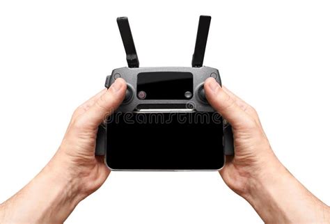 drone remote control   hand isolated   white stock image image