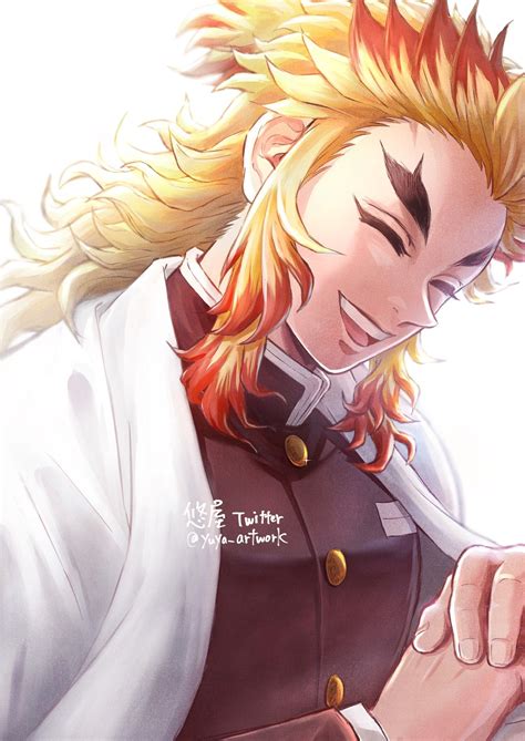 #鬼滅の刃 煉獄杏寿郎 [ 色 / モノクロ] - 悠屋のイラスト - pixiv | Slayer anime, Anime demon ...