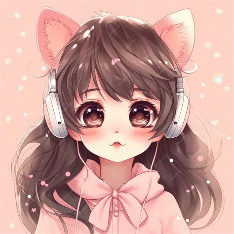 Anime kawaii girl generative ai | imagem Premium gerada com IA