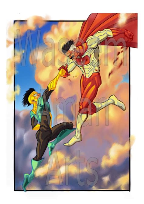 Invincible Vs Omni Man A4 Poster High Quality Print Custom Envelope Art ...