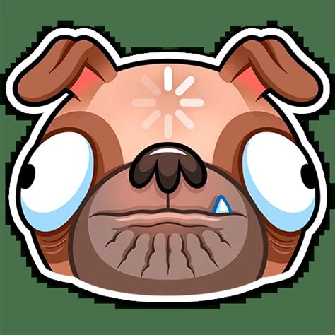 Мопс Валера Telegram stickers