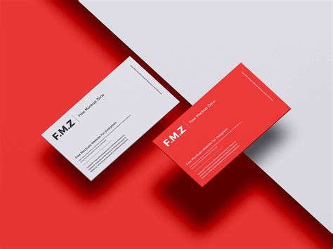 Free Modern Brand Business Card Mockup (PSD)