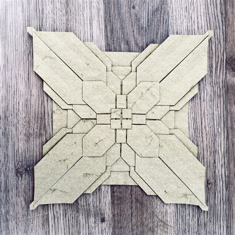 A Pseudo- hydrangea/clover Fujimoto style fold, improvised by me. I ...