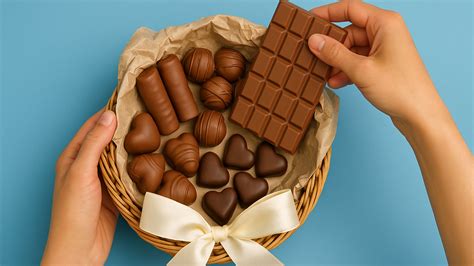 Cesta De Chocolate Simples - Como fazer uma cesta de chocolate simples e barata para presente ...