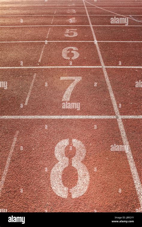number  running track stock photo alamy