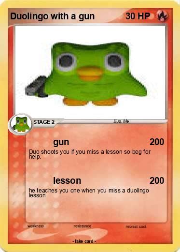 Pokémon Duolingo with a gun 2 2 - gun - My Pokemon Card