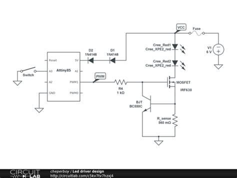 Led driver design - CircuitLab