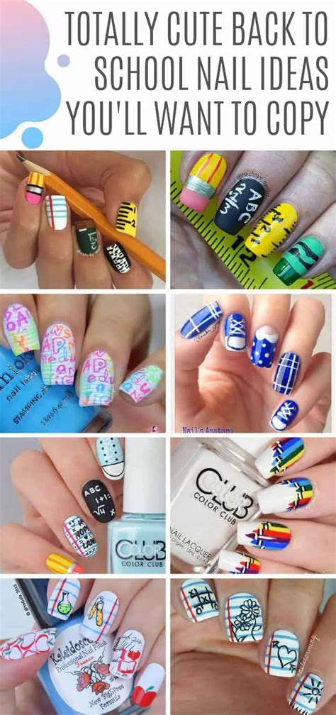 46 Cute Back to School Nail Ideas to Make You Stand Out in Class!