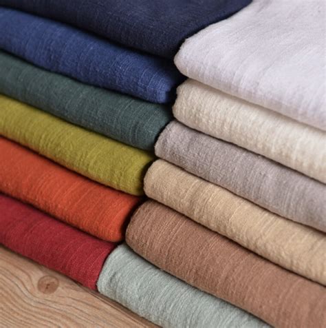 pure color cotton linen fabric soft linen cotton fabric diy etsy